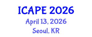 International Conference on Applications of Polymer Engineering (ICAPE) April 13, 2026 - Seoul, Republic of Korea