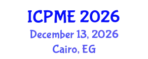 International Conference on Polymer and Material Engineering (ICPME) December 13, 2026 - Cairo, Egypt