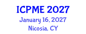 International Conference on Polymer and Material Engineering (ICPME) January 16, 2027 - Nicosia, Cyprus