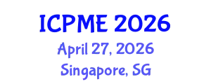 International Conference on Polymer and Material Engineering (ICPME) April 27, 2026 - Singapore, Singapore