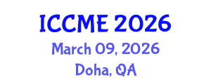 International Conference on Composites and Materials Engineering (ICCME) March 09, 2026 - Doha, Qatar