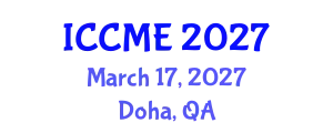 International Conference on Composites and Materials Engineering (ICCME) March 17, 2027 - Doha, Qatar