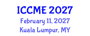 International Conference on Composite Materials Engineering (ICCME) February 11, 2027 - Kuala Lumpur, Malaysia