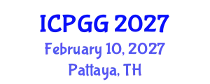 International Conference on Plant Genetics and Genomics (ICPGG) February 10, 2027 - Pattaya, Thailand
