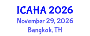 International Conference on Audiology and Hearing Aids (ICAHA) November 29, 2026 - Bangkok, Thailand