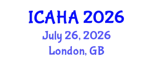 International Conference on Audiology and Hearing Aids (ICAHA) July 26, 2026 - London, United Kingdom