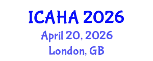 International Conference on Audiology and Hearing Aids (ICAHA) April 20, 2026 - London, United Kingdom