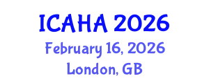 International Conference on Audiology and Hearing Aids (ICAHA) February 16, 2026 - London, United Kingdom