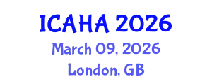 International Conference on Audiology and Hearing Aids (ICAHA) March 09, 2026 - London, United Kingdom