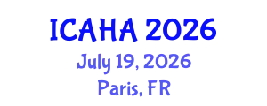 International Conference on Audiology and Hearing Aids (ICAHA) July 19, 2026 - Paris, France