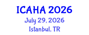 International Conference on Audiology and Hearing Aids (ICAHA) July 29, 2026 - Istanbul, Turkey