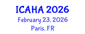 International Conference on Audiology and Hearing Aids (ICAHA) February 23, 2026 - Paris, France