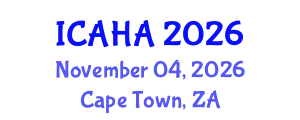 International Conference on Audiology and Hearing Aids (ICAHA) November 04, 2026 - Cape Town, South Africa