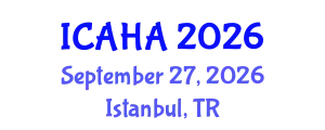 International Conference on Audiology and Hearing Aids (ICAHA) September 27, 2026 - Istanbul, Turkey