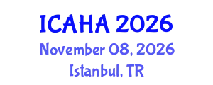International Conference on Audiology and Hearing Aids (ICAHA) November 08, 2026 - Istanbul, Turkey