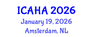 International Conference on Audiology and Hearing Aids (ICAHA) January 19, 2026 - Amsterdam, Netherlands