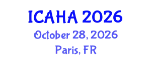 International Conference on Audiology and Hearing Aids (ICAHA) October 28, 2026 - Paris, France