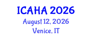 International Conference on Audiology and Hearing Aids (ICAHA) August 12, 2026 - Venice, Italy
