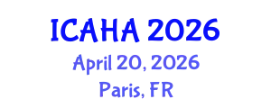 International Conference on Audiology and Hearing Aids (ICAHA) April 20, 2026 - Paris, France