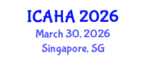 International Conference on Audiology and Hearing Aids (ICAHA) March 30, 2026 - Singapore, Singapore
