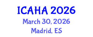 International Conference on Audiology and Hearing Aids (ICAHA) March 30, 2026 - Madrid, Spain