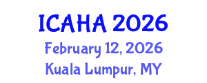 International Conference on Audiology and Hearing Aids (ICAHA) February 12, 2026 - Kuala Lumpur, Malaysia