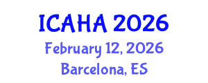 International Conference on Audiology and Hearing Aids (ICAHA) February 12, 2026 - Barcelona, Spain