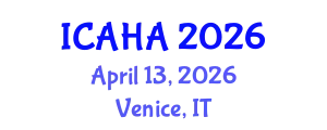 International Conference on Audiology and Hearing Aids (ICAHA) April 13, 2026 - Venice, Italy