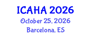 International Conference on Audiology and Hearing Aids (ICAHA) October 25, 2026 - Barcelona, Spain