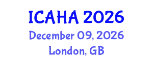 International Conference on Audiology and Hearing Aids (ICAHA) December 09, 2026 - London, United Kingdom