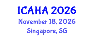 International Conference on Audiology and Hearing Aids (ICAHA) November 18, 2026 - Singapore, Singapore