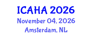 International Conference on Audiology and Hearing Aids (ICAHA) November 04, 2026 - Amsterdam, Netherlands