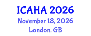 International Conference on Audiology and Hearing Aids (ICAHA) November 18, 2026 - London, United Kingdom