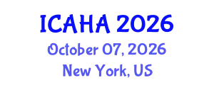 International Conference on Audiology and Hearing Aids (ICAHA) October 07, 2026 - New York, United States