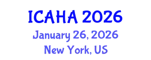 International Conference on Audiology and Hearing Aids (ICAHA) January 26, 2026 - New York, United States