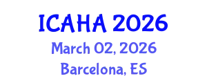 International Conference on Audiology and Hearing Aids (ICAHA) March 02, 2026 - Barcelona, Spain