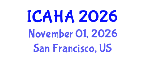 International Conference on Audiology and Hearing Aids (ICAHA) November 01, 2026 - San Francisco, United States