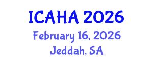 International Conference on Audiology and Hearing Aids (ICAHA) February 16, 2026 - Jeddah, Saudi Arabia