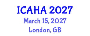 International Conference on Audiology and Hearing Aids (ICAHA) March 15, 2027 - London, United Kingdom