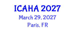 International Conference on Audiology and Hearing Aids (ICAHA) March 29, 2027 - Paris, France