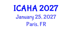 International Conference on Audiology and Hearing Aids (ICAHA) January 25, 2027 - Paris, France