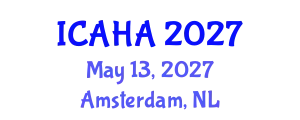 International Conference on Audiology and Hearing Aids (ICAHA) May 13, 2027 - Amsterdam, Netherlands