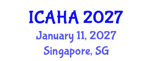 International Conference on Audiology and Hearing Aids (ICAHA) January 11, 2027 - Singapore, Singapore