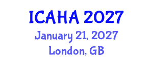 International Conference on Audiology and Hearing Aids (ICAHA) January 21, 2027 - London, United Kingdom