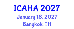 International Conference on Audiology and Hearing Aids (ICAHA) January 18, 2027 - Bangkok, Thailand