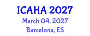 International Conference on Audiology and Hearing Aids (ICAHA) March 04, 2027 - Barcelona, Spain