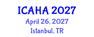 International Conference on Audiology and Hearing Aids (ICAHA) April 26, 2027 - Istanbul, Turkey