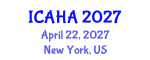 International Conference on Audiology and Hearing Aids (ICAHA) April 22, 2027 - New York, United States