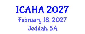 International Conference on Audiology and Hearing Aids (ICAHA) February 18, 2027 - Jeddah, Saudi Arabia
