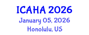 International Conference on Audiology and Hearing Aids (ICAHA) January 05, 2026 - Honolulu, United States